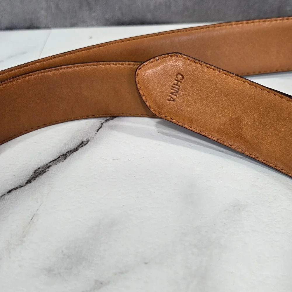 Arden Leather Co Harness Leather Belt Mens 48 Brown Classic Heritage Work